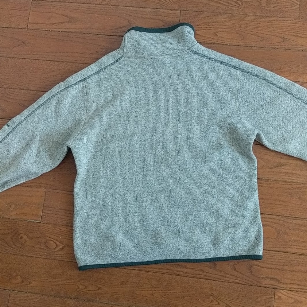Patagonia XS Gray Pullover High Neck Fleece Turtleneck Sweater Synchilla